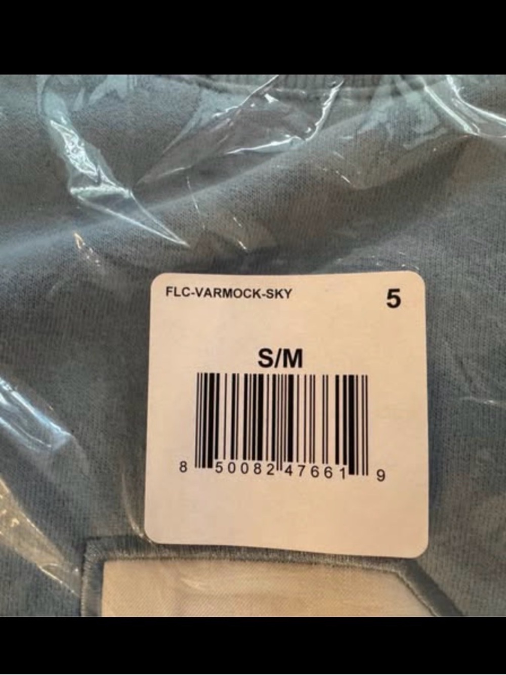 Parke Sky Light Blue Mock-Neck Crewneck Sweater Pullover Fleece - Picture 3 of 5